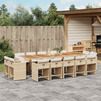Garden set with cushions,...