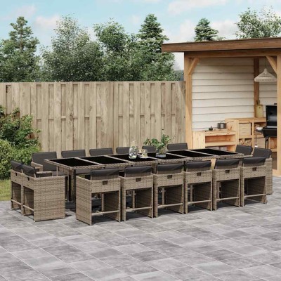 Garden set with cushions,...