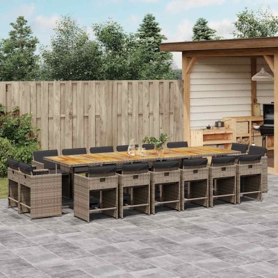 Garden set with cushions,...