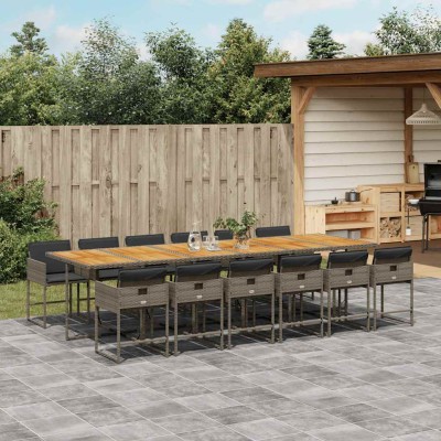 Garden set with cushions,...