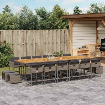 Garden set with cushions,...