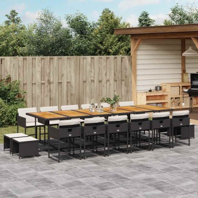 Garden set with cushions,...