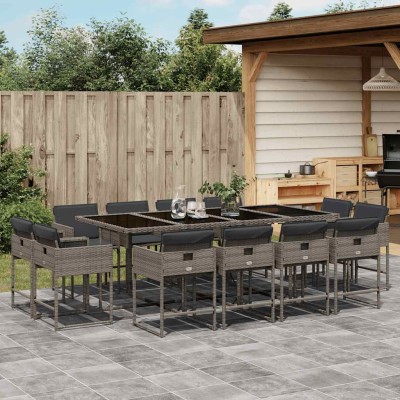 Garden set with cushions,...