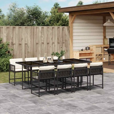 Garden set with cushions, 9...