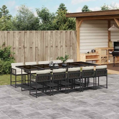 Garden set with cushions,...