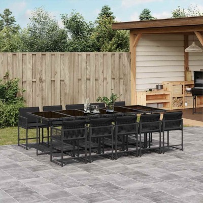 Garden set with cushions,...