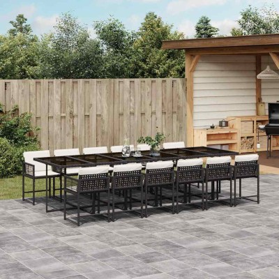 Garden set with cushions,...