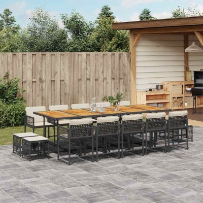 Garden set with cushions,...