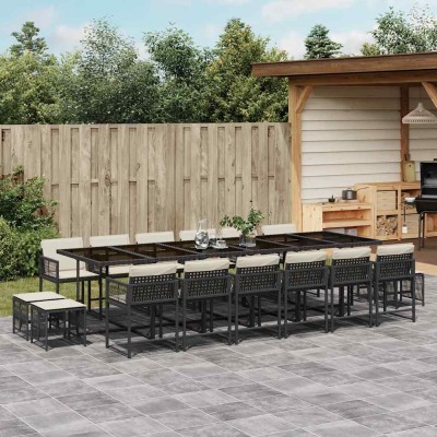 Garden set with cushions,...