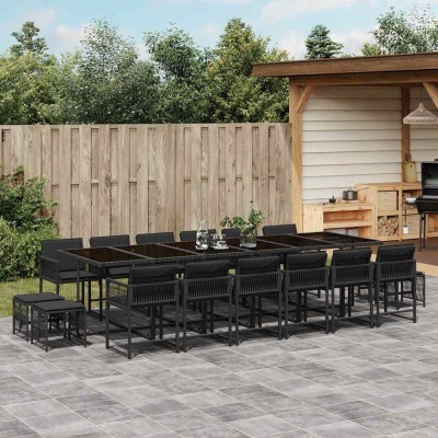 Garden set with cushions,...