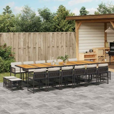 Garden set with cushions,...
