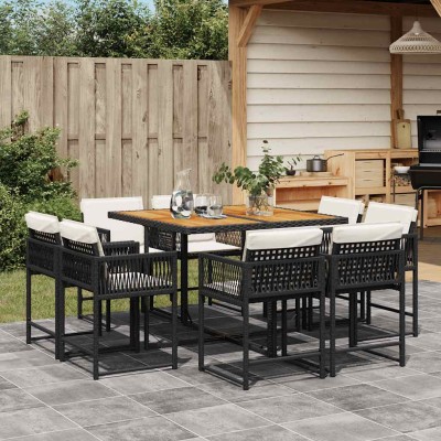 Garden set with cushions, 9...