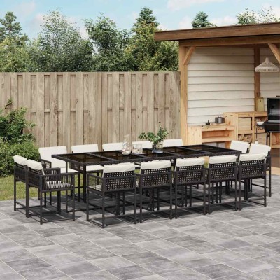 Garden set with cushions,...