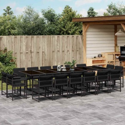 Garden set with cushions,...