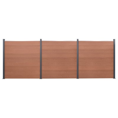 Fence segment set, brown,...
