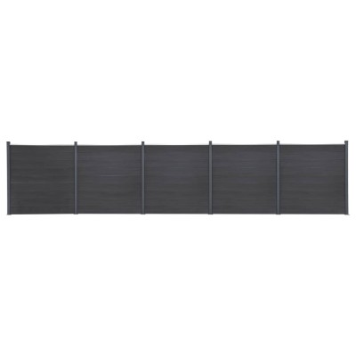 Fence segment set, gray,...