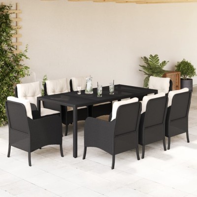 Garden set with cushions, 9...