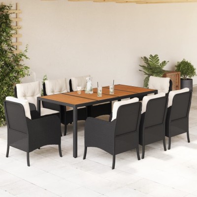 Garden set with cushions, 9...