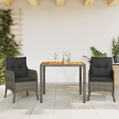 Garden set with cushions, 3...