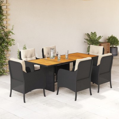 Garden set with cushions, 7...