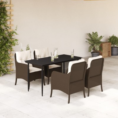 Garden set with cushions, 5...