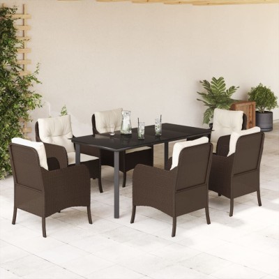Garden set with cushions, 7...