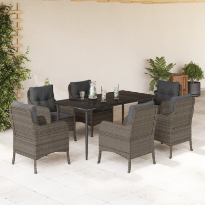 Garden set with cushions, 7...