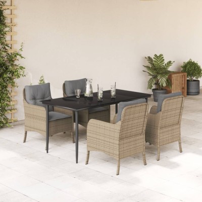 Garden set with cushions, 5...