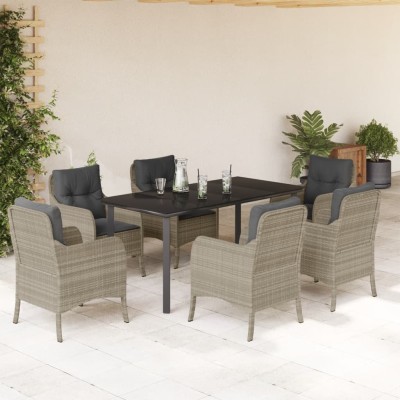 Garden set with cushions, 7...