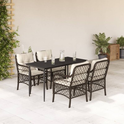 Garden set with cushions, 5...