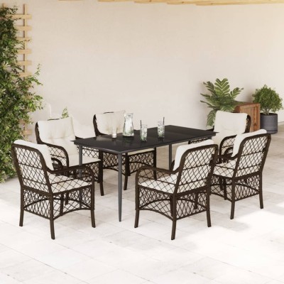 Garden set with cushions, 7...