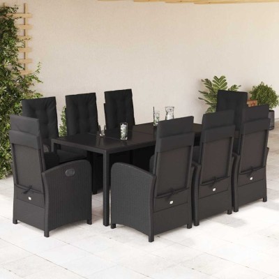 Garden set with cushions, 9...