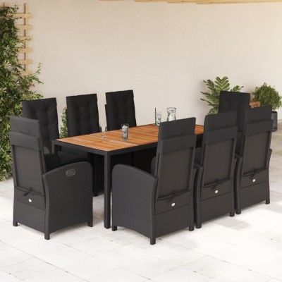 Garden set with cushions, 9...
