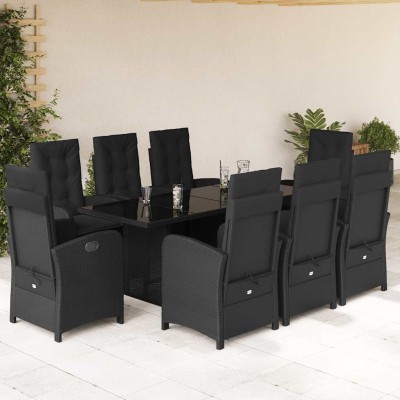 Garden set with cushions, 9...
