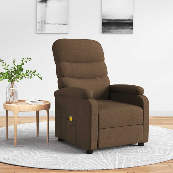 Massage chair, brown, fabric