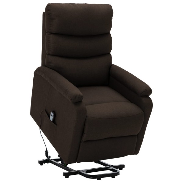 Standing chair, dark brown, fabric