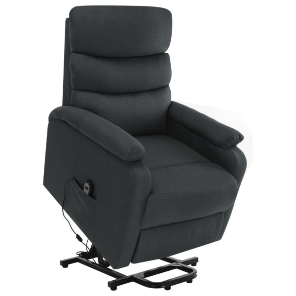 Standing massage chair, dark gray, fabric
