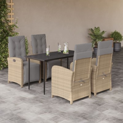 Garden set with cushions, 5...