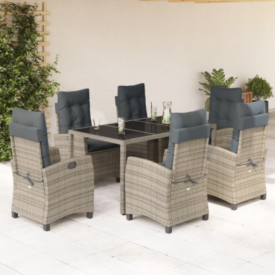 Garden set with cushions, 7...