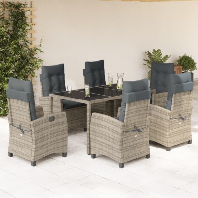 Garden set with cushions, 7...