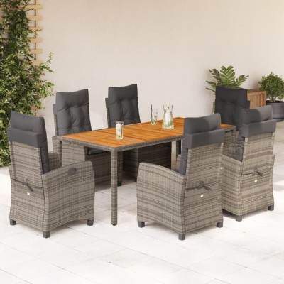 Garden set with cushions, 7...
