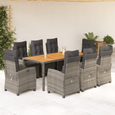 Garden set with cushions, 9...