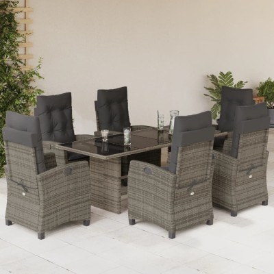 Garden set with cushions, 7...