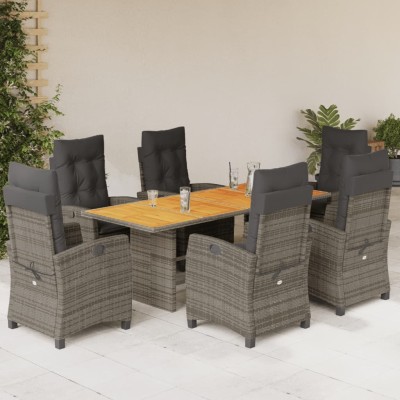 Garden set with cushions, 7...