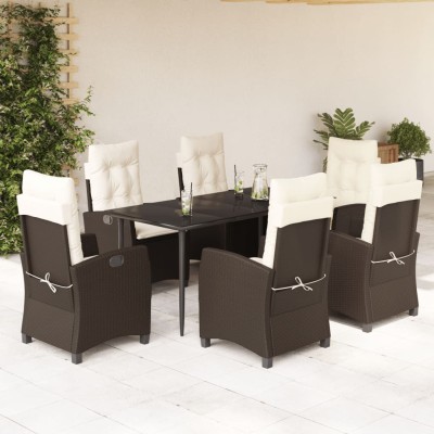 Garden set with cushions, 7...