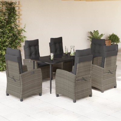 Garden set with cushions, 7...