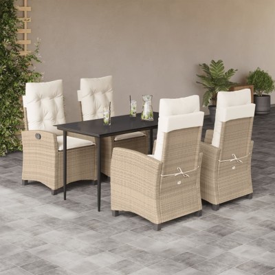 Garden set with cushions, 5...