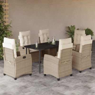 Garden set with cushions, 7...
