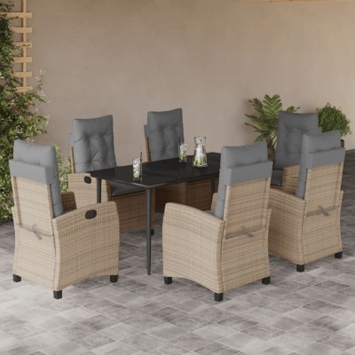 Garden set with cushions, 7...