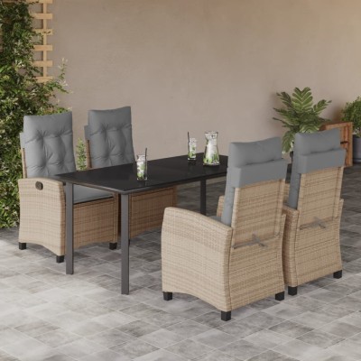 Garden set with cushions, 5...